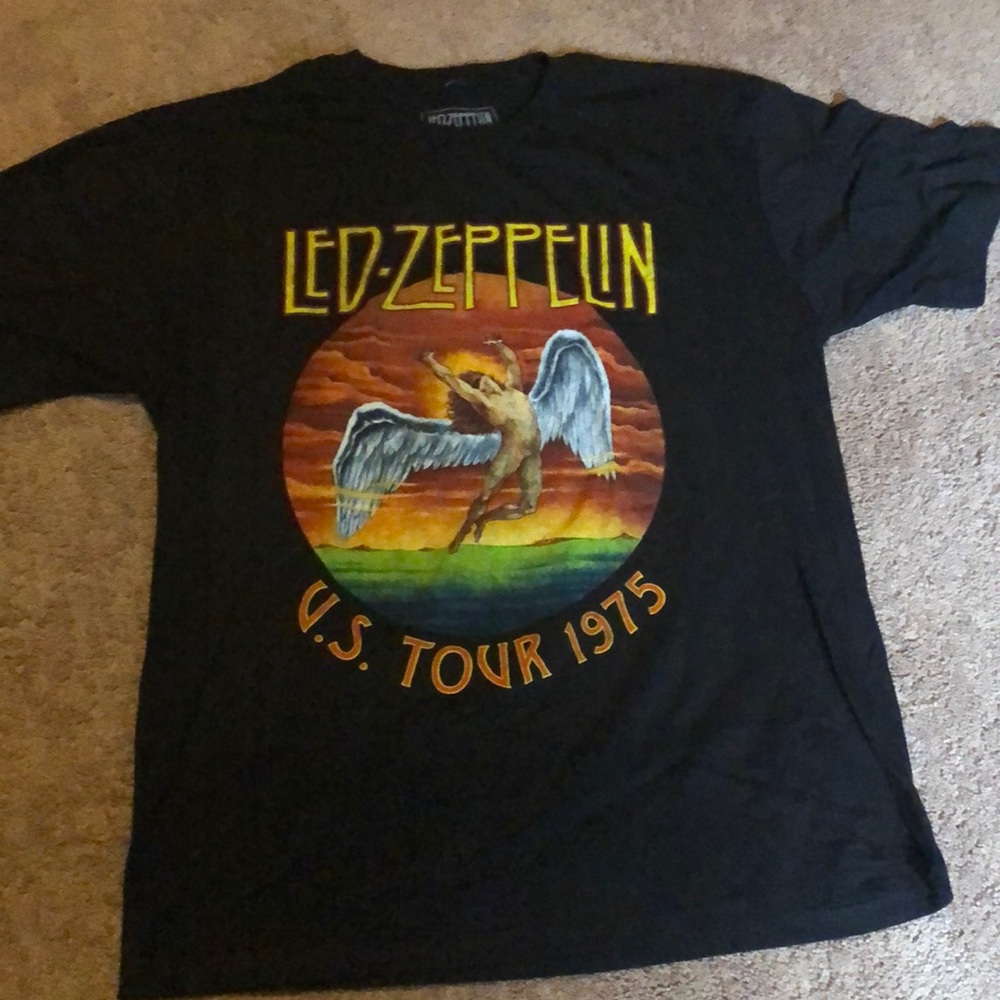 Led Zeppelin size XL band tee tour T-shirt size XL short sleeve